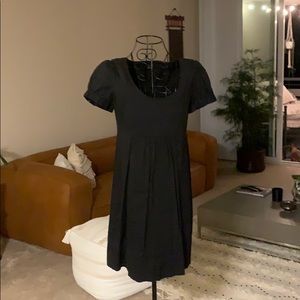 Theory linen black dress